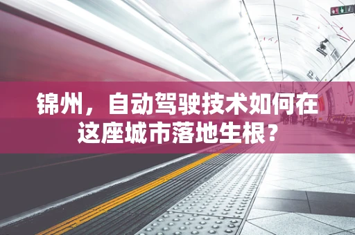 锦州，自动驾驶技术如何在这座城市落地生根？