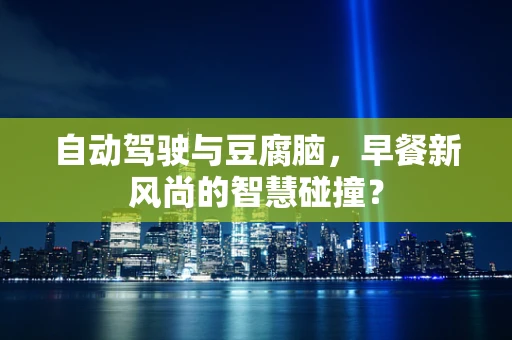 自动驾驶与豆腐脑，早餐新风尚的智慧碰撞？