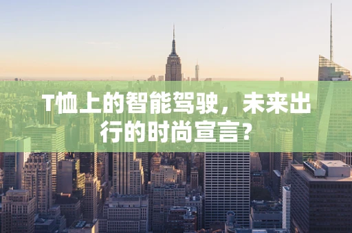 T恤上的智能驾驶，未来出行的时尚宣言？