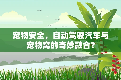 宠物安全，自动驾驶汽车与宠物窝的奇妙融合？