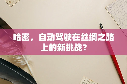 哈密，自动驾驶在丝绸之路上的新挑战？