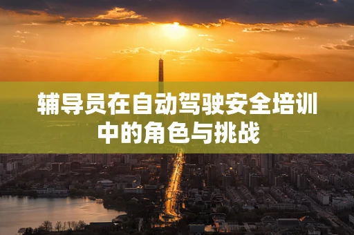 辅导员在自动驾驶安全培训中的角色与挑战