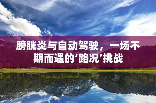 膀胱炎与自动驾驶，一场不期而遇的‘路况’挑战