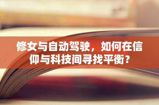修女与自动驾驶，如何在信仰与科技间寻找平衡？
