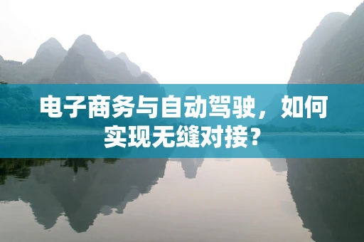 电子商务与自动驾驶，如何实现无缝对接？