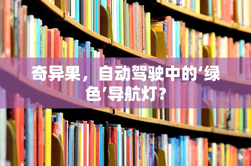 奇异果，自动驾驶中的‘绿色’导航灯？