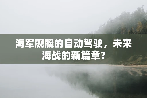 海军舰艇的自动驾驶，未来海战的新篇章？
