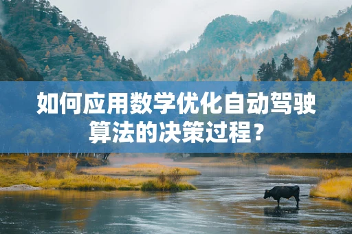 如何应用数学优化自动驾驶算法的决策过程？