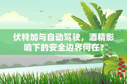 伏特加与自动驾驶，酒精影响下的安全边界何在？