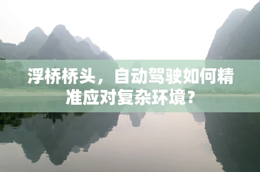 浮桥桥头，自动驾驶如何精准应对复杂环境？