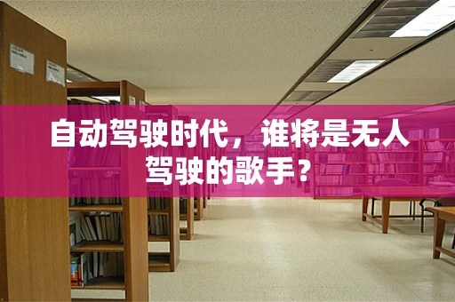自动驾驶时代，谁将是无人驾驶的歌手？