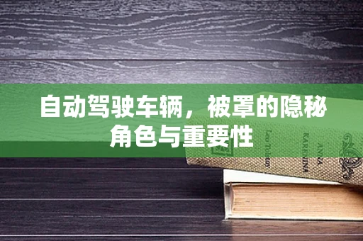 自动驾驶车辆，被罩的隐秘角色与重要性