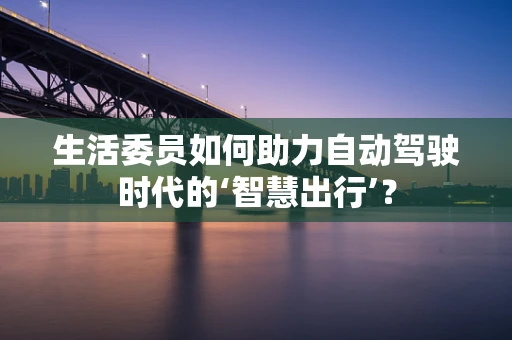 生活委员如何助力自动驾驶时代的‘智慧出行’？