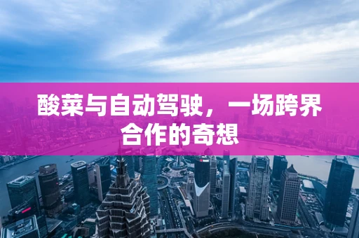 酸菜与自动驾驶，一场跨界合作的奇想