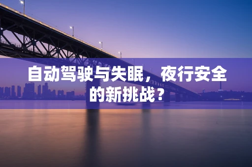 自动驾驶与失眠，夜行安全的新挑战？