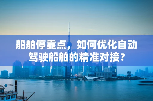船舶停靠点，如何优化自动驾驶船舶的精准对接？