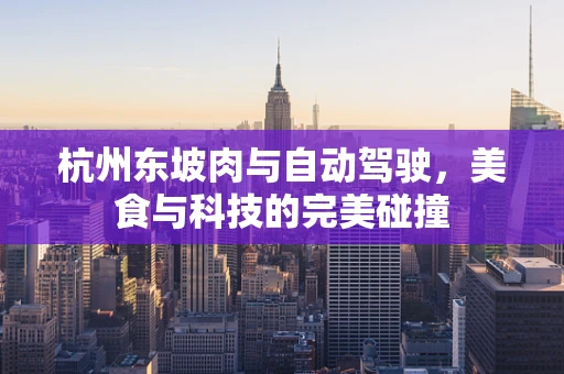 杭州东坡肉与自动驾驶，美食与科技的完美碰撞