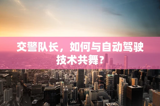 交警队长，如何与自动驾驶技术共舞？