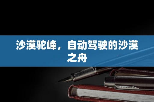 沙漠驼峰，自动驾驶的沙漠之舟