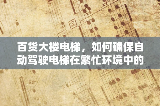 百货大楼电梯，如何确保自动驾驶电梯在繁忙环境中的安全与效率？
