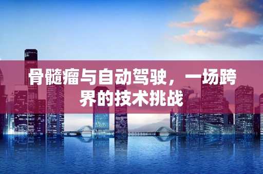 骨髓瘤与自动驾驶，一场跨界的技术挑战