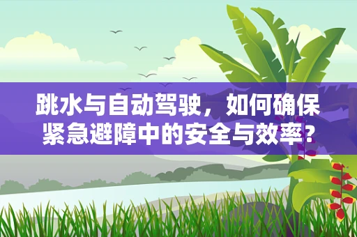 跳水与自动驾驶，如何确保紧急避障中的安全与效率？