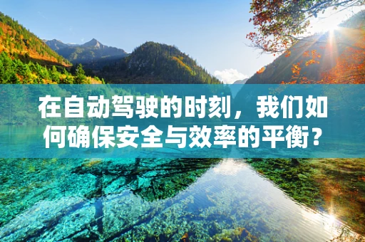 在自动驾驶的时刻，我们如何确保安全与效率的平衡？