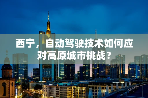 西宁，自动驾驶技术如何应对高原城市挑战？