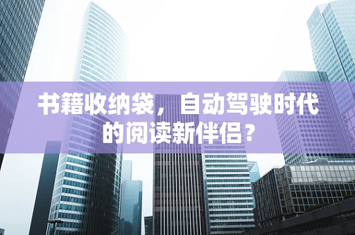 书籍收纳袋，自动驾驶时代的阅读新伴侣？