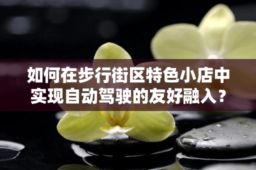 如何在步行街区特色小店中实现自动驾驶的友好融入？