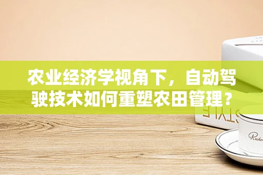 农业经济学视角下，自动驾驶技术如何重塑农田管理？