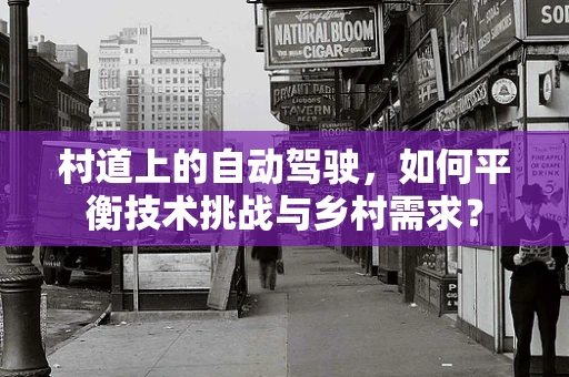 村道上的自动驾驶，如何平衡技术挑战与乡村需求？