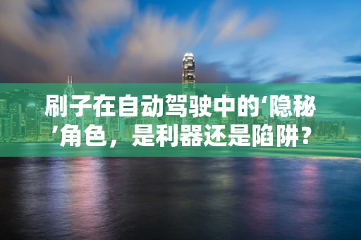 刷子在自动驾驶中的‘隐秘’角色，是利器还是陷阱？