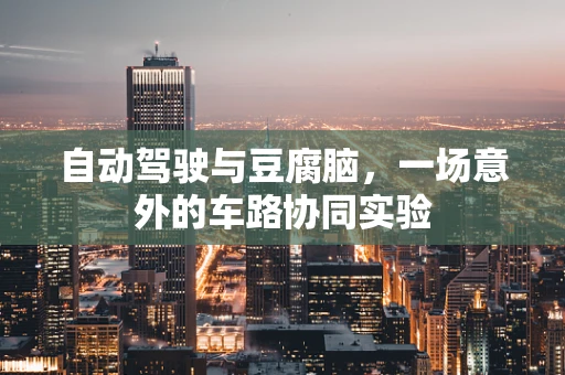 自动驾驶与豆腐脑，一场意外的车路协同实验
