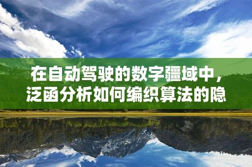 在自动驾驶的数字疆域中，泛函分析如何编织算法的隐形网？