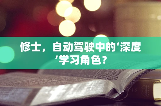 修士，自动驾驶中的‘深度’学习角色？