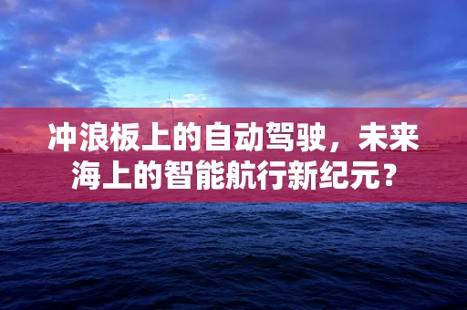 冲浪板上的自动驾驶，未来海上的智能航行新纪元？