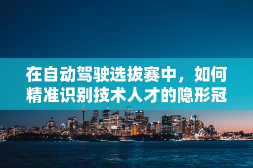 在自动驾驶选拔赛中，如何精准识别技术人才的隐形冠军？