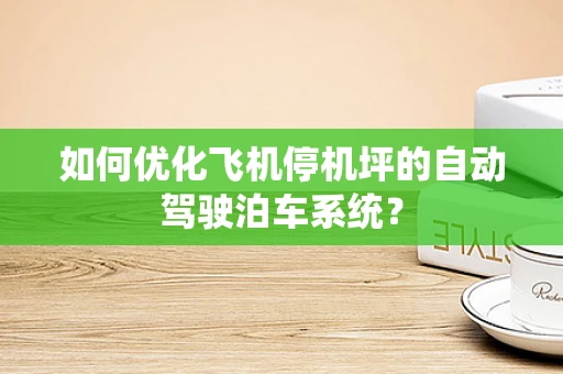 如何优化飞机停机坪的自动驾驶泊车系统？