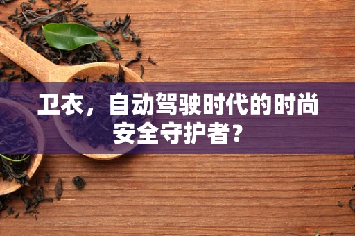 卫衣，自动驾驶时代的时尚安全守护者？