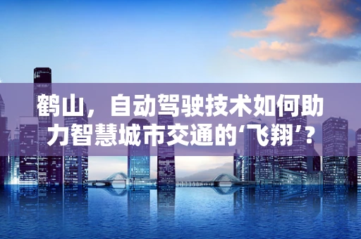 鹤山，自动驾驶技术如何助力智慧城市交通的‘飞翔’？