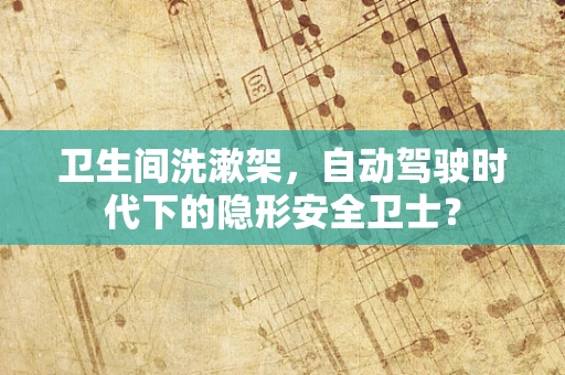 卫生间洗漱架，自动驾驶时代下的隐形安全卫士？