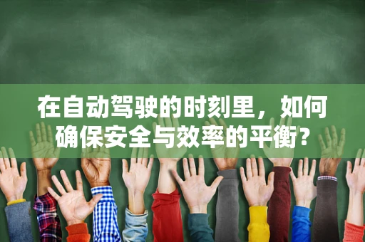 在自动驾驶的时刻里，如何确保安全与效率的平衡？