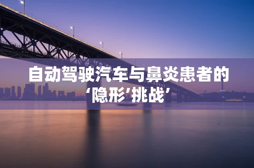 自动驾驶汽车与鼻炎患者的‘隐形’挑战’