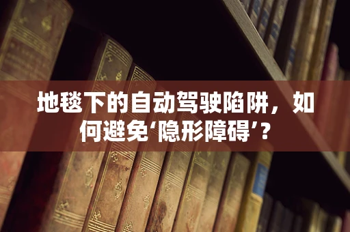 地毯下的自动驾驶陷阱，如何避免‘隐形障碍’？