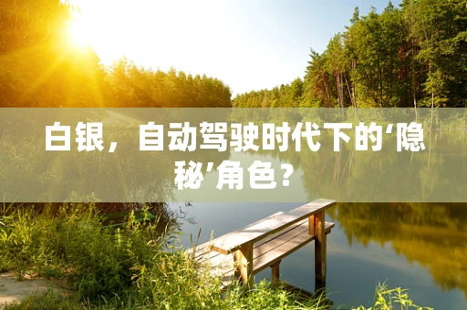 白银，自动驾驶时代下的‘隐秘’角色？