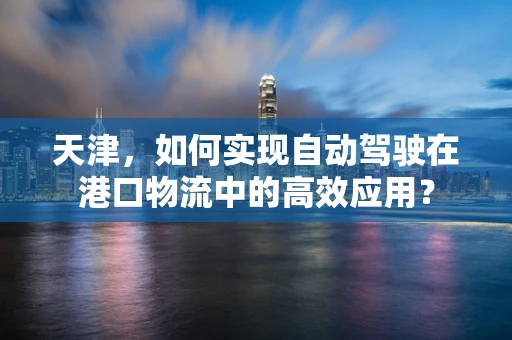 天津，如何实现自动驾驶在港口物流中的高效应用？