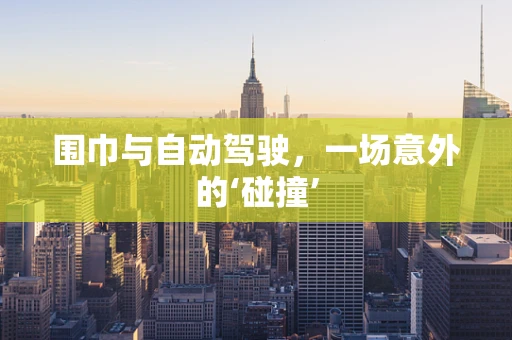 围巾与自动驾驶，一场意外的‘碰撞’