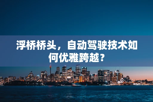 浮桥桥头，自动驾驶技术如何优雅跨越？