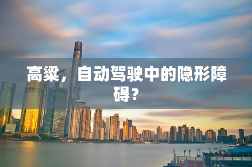 高粱，自动驾驶中的隐形障碍？